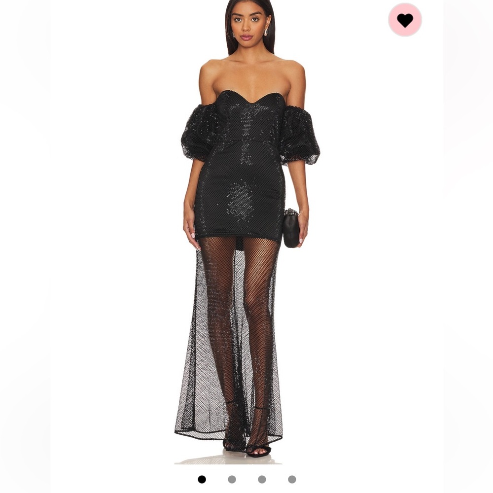 X Revolve Sulima Gown in Black x House of Harlow 1960